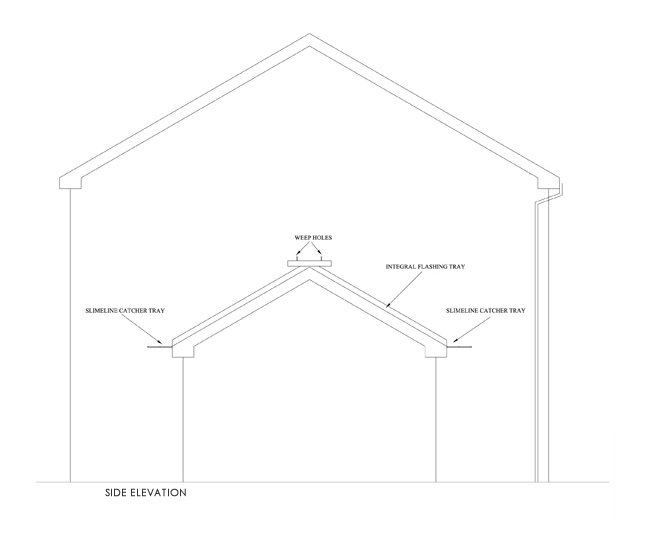 cavity wall tray installation 4